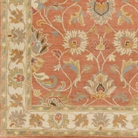 Umjetnički tkalci chaka hrđa tradicionalni 8 'kvadratni tepih prostirke