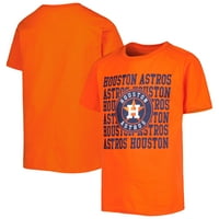 Mladi narančasti Houston Astros Ponovite majicu logotipa