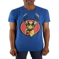 Marvel Comics Muški X-Men Lagano uznemireni Wolverine Print majica, do veličine 3xl