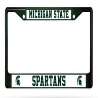 Michigan State Spartans Anodizirani zeleni okvir registarskih ploča