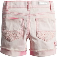 Girls 'traper midi kratke hlače Porkchop Crochet Pocket