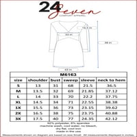 24seven Comfort Odjeća s ovratnikom V-izreza Tri četvrtine rukava za majčinstvo