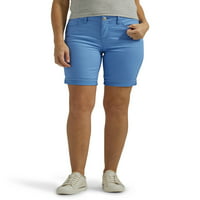 Lee ženske srednjeg uspona na manžeti Bermuda kratke hlače
