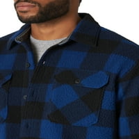 Muška košulja od vunenog flisa-jakna s dugim rukavima
