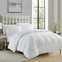 Luksuzni bijeli 7-komad kreveta u vrećici dolje alternativni komplet kompanije, kraljica