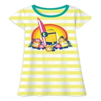 Minions Girls Ekskluzivna grafička haljina majica, veličine 4-18
