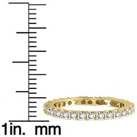 14k dijamantni prsten od žutog zlata