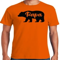 Grafički američki očev dan tata medvjeda majica za majicu muške muške majice