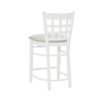 Linon Neville 24 Counter stolica, set od 2, bijela