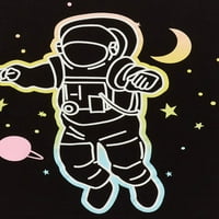 Dječaci svemirski brod i dugine astronaut grafičke majice, 2-paket, veličina 4-18