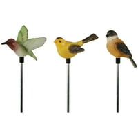 Moonrays solarni pogon bijele LED ptice Svjetlo poklon pakiranje, Hummingbird, Chickadee, Gold Finch