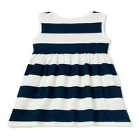 Wonder Nation Baby Girls & Toddler Girls Stripe Tank haljina, veličine 12m-5T