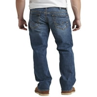 Silver Jeans Co. Muški Gordie labava traperice s ravnim nogama, veličine struka 30-42