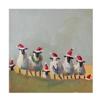 Jennifer Stottle Theilor Božićna ovca ulje na platnu