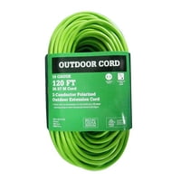 120 'Vanjski produžni kabel, vapno zelena