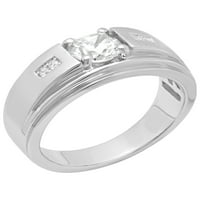 Muški prsten od srebra od srebra od kubnog cirkonija-muški prsten