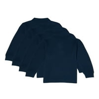 Wonder Nation Boys School Uniforma pique Polo majica s dugim rukavima, snop vrijednosti, veličine 4-18