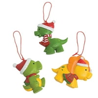 Zabavni express dinosaur s više obojenih smola božićne figurice figurice, grof