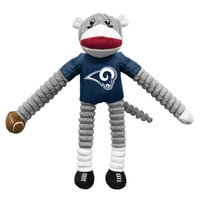 Mala zemlja - NFL Team Sock Monkey Pet igračka, Los Angeles Rams