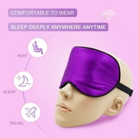 Prirodna svilena putnička maska ​​za oči sjenila maska ​​za spavanje povez s očima