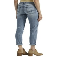 Tvrtka Silver Jeans. Ženske traperice-dečki srednje visine s uskim nogama, veličine struka 24-36