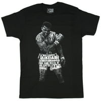 Tekst Muhammad Ali Ispunite licenciranu grafičku mušku majicu