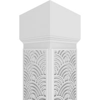 Stolarija u stilu Art Deco-a od 10 9' 9 ' klasičnog četvrtastog rezbarenog stupa koji se ne sužava prema gore s