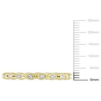 Carat T.W. Dijamantni 14KT žuto zlato vječni prsten