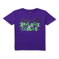 Mardis Gras Boys Pardi Parada majica s kratkim rukavima, veličine 4-16