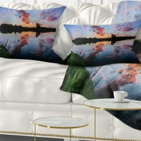 Dizajnerska slika zalaska sunca koja se odražava u vodi jezera-jastuk s printom Pejzaž - 12.20