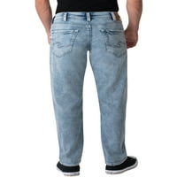 Silver Jeans Co. Muški Eddie opušteni traperice s konusnim nogama, veličine struka 28-44