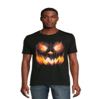 Muška Halloween Evil Bumpkin Graphic Tee, jesen majica s kratkim rukavima od puta do proslave, veličina S-3xl