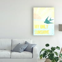 Zaštitni znak likovna umjetnost 'Moje jedino Sunshine II' Canvas Art by Studio W