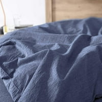 Nexhome exq oprani pamučni traper plavi pokrivač pokrova set blizanaca, super mekana posteljina Vintage Comforter