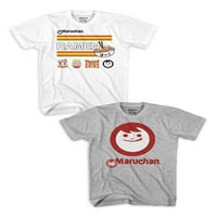 Maruchan Boys instant anime grafička majica, 2-pack, veličine 4-18