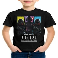 Star Wars Boys JFO Team Vertikalni okviri grafička majica s kratkim rukavima, veličine 4-18