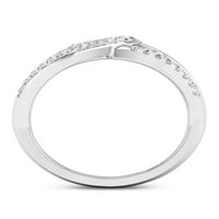 Imperial 1 3CT TDW Diamond 10k Dijamantni modni prsten bijelog zlata