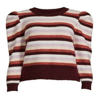Vremenski i TRU ženski prugasti džemper od puha