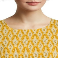 Devet.eight ženska haljina za print fluunce rukava