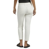Tvrtka Silver Jeans. Najtraženije ženske traperice srednjeg rasta s ravnim nogama do gležnja, veličine struka 24-34