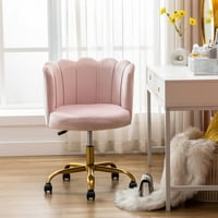 AUKFA Velvet okretna stolica - tapecirana naglasna stolica - ružičasta