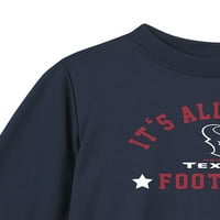 Houston Texans s dugim rukavima grafički pulover posada majica