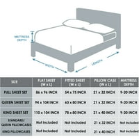 Konac hotelskog stila broji pamučne jastuke, standardno, prugasto srebro, 1 para