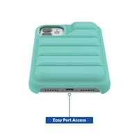 onn. Puffer Soft Quilted Telefon kućište za iPhone i iPhone XR - metvica