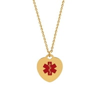 Anavia Ogrlica za srce Personalizirani nakit od nehrđajućeg čelika s poklon kutijom s poklon kutijom