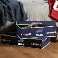 Franklin Sports NFL Buffalo računi ispod kanti za skladištenje kreveta - Veliki