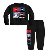 Spider-Man Boys Spiderverse Grafički set odjeća za odjeću za outfit i jogger, 2-komad, veličine XS-XL