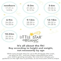 Little Star Organic Baby Boy Mi & Match Set, Veličina novorođenčeta- mjeseci