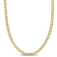 Miabella ženska ogrlica od rubnog lanaca od žutog zlata