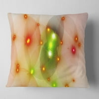 Dizajnerska narančasta Fraktalna svjetla u magli-apstraktni jastuk-16.16